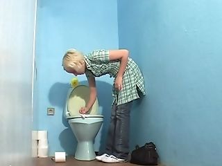 Puny Tits Blonde Petra Inhales Dick In Gloryhole And Rails Him