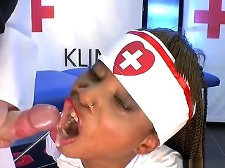 Black Nurse Mimi Gets Jizz Flows And Shows Cums Have Fun