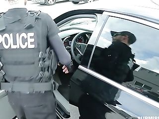 Arrested Blonde Mila Marx Is Fucked Hard By Perverted Policeman