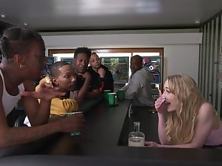 Rough Interracial Gang-fuck With Blonde Emma Starletto - Hd