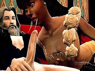Sims Four - Nosferatu Turns Trio Whores Into His Vampire Brides