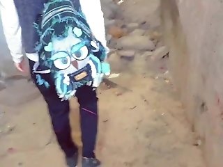 Masked Damsel Investigates An Abandoned Facility, Gives Head Then Pussyjob